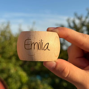 Anneaux de serviette en bois, écologiques, de qualité supérieure, accessoires de table les plus vendus pour la décoration de la salle à manger à la maison - Product Image 1