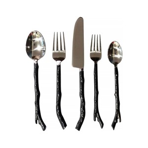 Stainless Steel Gold Plated Cutlery Set with Modern Design Multi Color Long Resin Handle Cutlery Set for Restaurant - Product Image 5