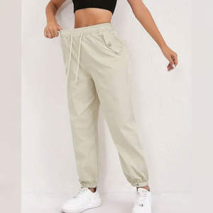Pantalon baggy à la mode pour femmes mode Streetwear taille haute jambe large décontracté pantalon coupe ample - Product Image 3
