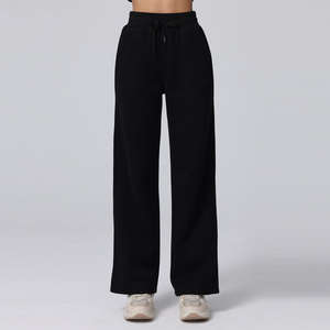 Elite Fall Winter Soft Fleece Warm Sports Pants <b>Baggy</b> Track Pants <b>Women</b> Cotton Sweatpants Wide Leg <b>Jogger</b> Pants - Product Image 1