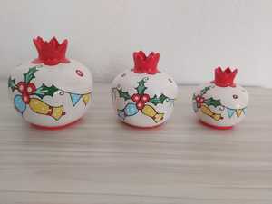 DAFNI <b>Christmas</b> Pomegranate Decorative Ornaments Handmade Embossed Plastic Promotional <b>Novelty</b> <b>Gift</b> Set Model 785 From Istanbul - Product Image 1