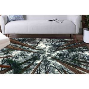Tree Landscape Printed <b>Rug</b>: Farmhouse Decor, Easy Clean, <b>Outdoor</b> Use,Velvet <b>Rug</b> - Product Image 1
