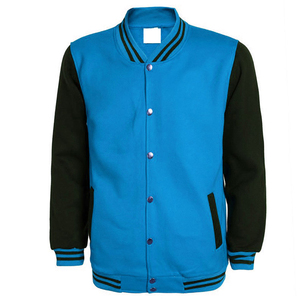 Men's Oversized Varsity Coat Jacket for Cold Winter Stylish Streetwear with Stand Collar <b>Woolen</b> Fabric OEM Service Available - Product Image 3