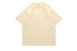 En Stock Tela 250g de peso pesado Camiseta de hombro caído de gran tamaño Camiseta de algodón de tamaño europeo y americano para hombres - Product Image 3