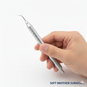 Élévateur dentaire professionnel, outil chirurgical incurvé pour l'extraction des dents - Product Image 1