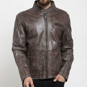 2025 Veste en cuir de motard pour hommes lourds Pièce fraîche respirante avec style High Street Bonne qualité Prix bas - Product Image 1