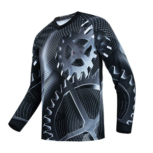 Maillot d'équitation VTT de cross-country personnalisé unisexe respirant Active Stretch séchage rapide sublimation vêtements de sport - Product Image 2