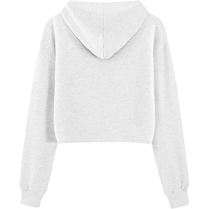 Casual Sexy Hoodie <b>Women</b> Short Cropped <b>Top</b> with Hood Long Sleeve Cotton Pullover Street Fashion Wear Comfort Fit - Product Image 2