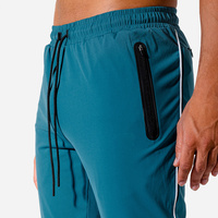 Pantalon de jogging décontracté pour homme avec logo personnalisé - Séchage rapide, respirant, coupe-vent, écologique, en polaire polyester/coton, élastique