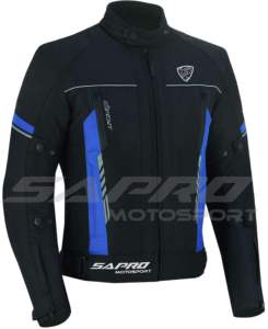Veste de moto en textile Cordura imperméable de haute qualité pour hommes, meilleures combinaisons de moto de course de couleur noire - Product Image 5