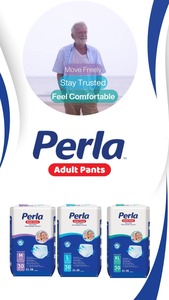PERLA X Couches-culottes pour adultes, taille XL, 30 pièces, jetables, en tissu non tissé, surface sèche, protection anti-fuites, économiques, fabriquées en Turquie - Product Image 4