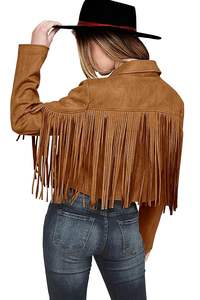 Veste en cuir pour femmes à bas quantité minimale de commande nouveauté veste en cuir pour femmes veste en cuir pour femmes de haute qualité avec impression de logo personnalisé - Product Image 6