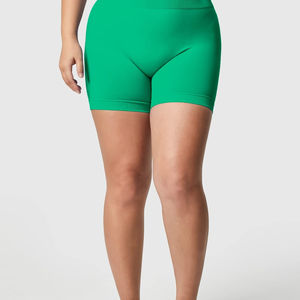 Pantalones cortos de gimnasio y Yoga con tinte de corbata suave de alta calidad de alta compresión para mujer con logotipo personalizado ajustados unisex - Product Image 5