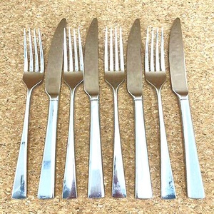 Ensemble couteau fourchette en acier inoxydable argenté avec poignée moderne design couverts royaux de haute qualité pour restaurant mariage maison hôtel - Product Image 2