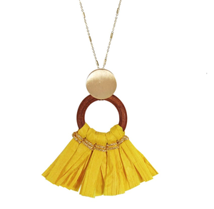 Vente en gros de collier de bijoux tendance avec pompon Boho de qualité supérieure, fabriqué à la main, magnifique collier de bijoux tendance - Product Image 4