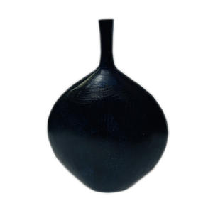 Ovale feuillu aluminium métal décoration de la maison Vase à fleurs belle pièce maîtresse miroir poli mariage décoratif Vase à fleurs - Product Image 4