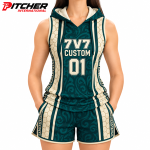 Maillots de football américain pour femmes en gros, conception personnalisée, séchage rapide, tenues d'équipe pour acheteurs américains, faible MOQ - Product Image 1