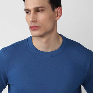 Sweat-shirt col rond personnalisable pour hommes confort décontracté 100% coton Sweat-shirt avec logo Vente en gros de broderie solide pour l'hiver - Product Image 6