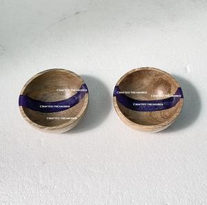 Standard Quality Round <b>Wood</b> and <b>Resin</b> Salad Serving Fruit Food Bowls Best Packing <b>for</b> Hotel Home <b>Table</b> <b>Wood</b> <b>Resin</b> Bowl - Product Image 3