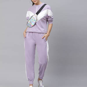 Ensemble décontracté à capuche, coupe classique, uni, lourd, assorti à un pantalon de jogging, ensemble de survêtement pour femmes, doux et confortable, ensemble de détente deux pièces - Product Image 4