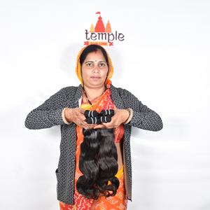 Extensiones de cabello humano virgen indio de onda profunda suelta de 8 pulgadas al por mayor cutícula alineada 100% paquete sin procesar natural - Product Image 5