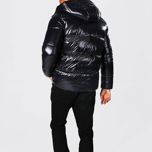 Veste d'hiver matelassée décontractée pour homme, prix de vente d'usine, vente en gros, respirante, confortable, écologique, logo frontal - Product Image 2