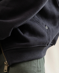Sweat à capuche zippé surdimensionné pour hommes 100% coton de haute qualité-Sweat à capuche thermique zippé en polaire imprimé bouffant personnalisé - Product Image 5