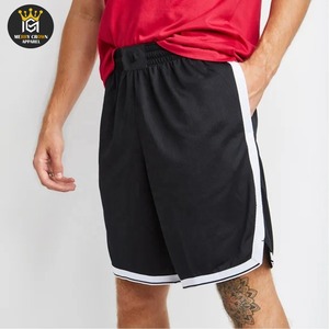 Custom Poly Basketball High Street Training <b>Shorts</b> Double Layer <b>Elastic</b> <b>Waist</b> Closure Canvas Plain Design Sublimation - Product Image 1