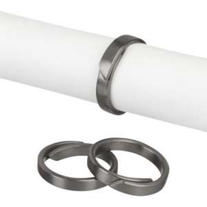 Servilleteros clásicos pero duraderos de acero inoxidable con revestimiento antideslustre y adecuados para mesas regulares y festivas - Product Image 3