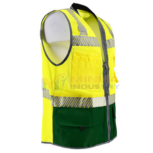 Gilet de sécurité industriel Gilet haute visibilité pour la construction, les travaux routiers et l'entrepôt Gilet de sécurité réfléchissant multi-poches - Product Image 2