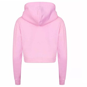 Nueva llegada Crop Top Sudadera con capucha para mujer Impresión de logotipo personalizado Cuello con capucha Longitud corta Mejor diseño - Product Image 6