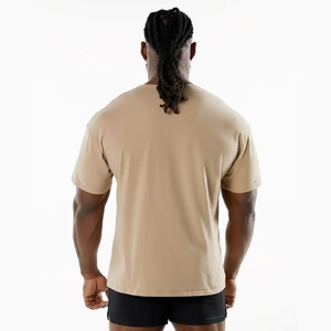 เสื้อยืดลำลองสำหรับผู้ชายโอเวอร์ไซส์แห้งเร็วน้ำหนักเบามีแผงตาข่ายระบายอากาศทรงหลวมใส่เล่นกีฬายิมฟิตเนสฤดูร้อน - Product Image 2