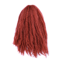 Prix d'usine, cheveux synthétiques Marley colorés de 18/24 pouces, 100g, tresses afro crépues, tresses Marley, extensions de cheveux
