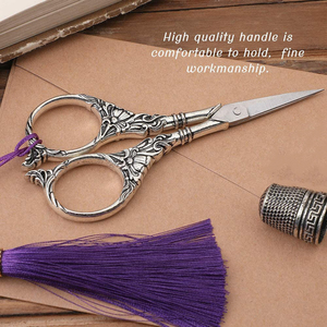 Ciseaux de couture en acier inoxydable de haute qualité de 3.5 pouces broderie fantaisie pointe pointue utilisation industrielle de bricolage avec étui snipping - Product Image 4