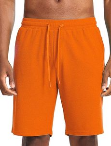 Short de salon pour hommes à la mode Jersey Tricot Cordon de serrage Short de survêtement décontracté avec poches Cordon de serrage Taille élastique Entrejambe de 9 pouces - Product Image 2
