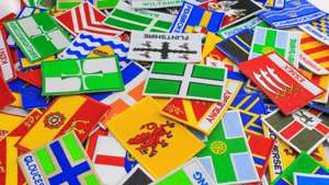 Realfitness Custom Size Casual Style Sew-on Embroidery Woven Iron-on Patches Country Map Name with City County Name All Season - Product Image 2