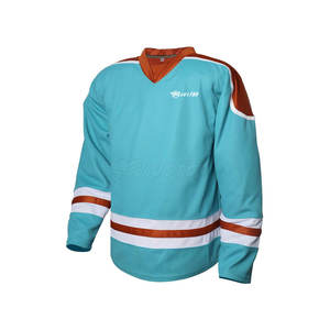 100% Poliéster Hecho Diseño personalizado Jersey de hockey sobre hielo Hecho en fábrica Precio bajo Jersey de hockey sobre hielo - Product Image 1