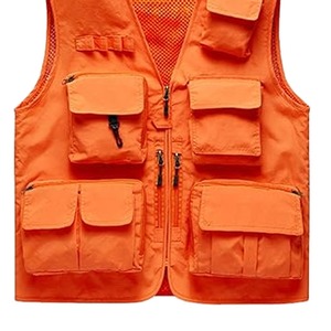 Haute qualité maille multi-poches Cargo gilet randonnée tactique extérieur Cargo vêtements de travail gilet personnalisé fermeture éclair hommes utilitaire gilet - Product Image 5