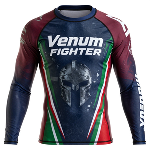 Ropa Deportiva Profesional de Alta Calidad Multiusos para Surf, Natación, Entrenamiento de Sublimación, Muay Thai, Venum Fighter Rash Guard - Product Image 4