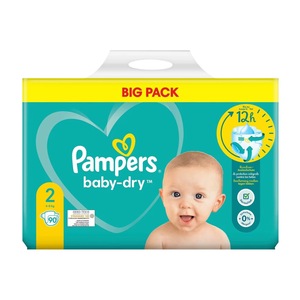 Couches pour bébé Pampers - Swaddlers - Taille 5, 132 unités, couches jetables ultra absorbantes pour nourrissons, prix abordable et réduit - Product Image 2