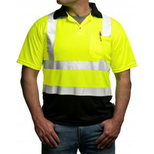 High Visibility Short Sleeve Reflective Safety T-Shirt Unisex Polyester Heavy Duty Breathable Moisture Wicking <b>Workwear</b> OEM - Product Image 1