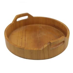 Plateau en bois écologique de vente chaude plateau décoratif rond personnalisable pour la maison et le mariage avec la technique de l'émail de couleur - Product Image 4
