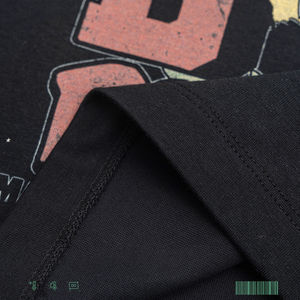 เสื้อยืดโออีเอ็มคุณภาพสูง ผ้าฝ้ายฟอกสี เอฟเฟกต์ย้อมสีแบบวินเทจ ทรงโอเวอร์ไซส์ พิมพ์ลายการ์ตูนอนิเมะ สไตล์เรโทร ทรงหลวม ผ้าหนา สบายๆ แบบวินเทจ - Product Image 2