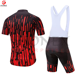 Conjunto de Jersey y Culotte de Ciclismo al Por Mayor de la Mejor Calidad, Transpirable, Ecológico, de Secado Rápido, con Impresión de Logotipo Personalizado - Product Image 2