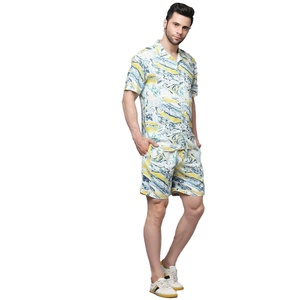 Wholesale Casual Style <b>Men's</b> Sportswear <b>Set</b> Summer <b>Shorts</b> <b>and</b> <b>Short</b> Sleeve <b>Top</b> Breathable <b>and</b> Quick Drying Fabric - Product Image 3