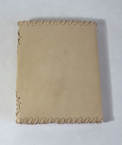 Diario Personalizado Hecho a Mano con Papel de Algodón Reciclado Color Crema, Diario Personalizado con Costuras a Mano, Diario de Cuero Estilo Gitano - Product Image 4