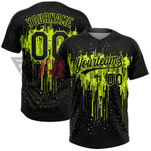 Personnalisez votre propre design, impression par sublimation, maillots de baseball/softball respirants, taille plus, logo personnalisé OEM - Product Image 6