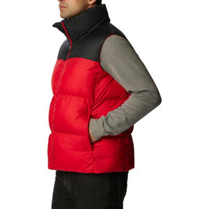 Gilet matelassé à col haut pour homme-Design élégant et respirant avec fermeture à glissière complète et poches latérales pour plus de fonctionnalité et de chaleur - Product Image 3