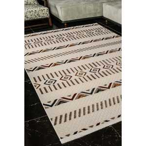 Alfombra Moderna Multicolor Netline CES03 para el Hogar, Alfombra de Polipropileno Resistente, Termosellada, Antideslizante y Fácil de Limpiar para Dormitorio - Product Image 2