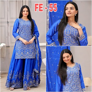 ชุดสูทชิออนชาราปักลายสีทึบดีไซน์ใหม่สไตล์น่ารักพร้อมงานเย็บปักถักร้อยตามลำดับ - Product Image 2